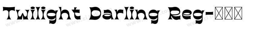 Twilight Darling Reg字体转换